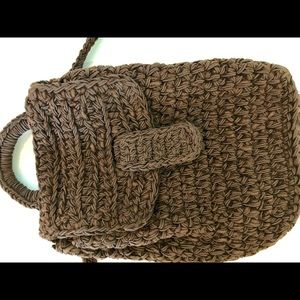 Rodana Ltd silk crochet knit purse